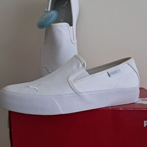Puma Women's White Slip-On Shoes